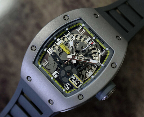 Replica Richard Mille 2014 NEW RM 029 All Grey Boutique Edition Yellow Flash Watch